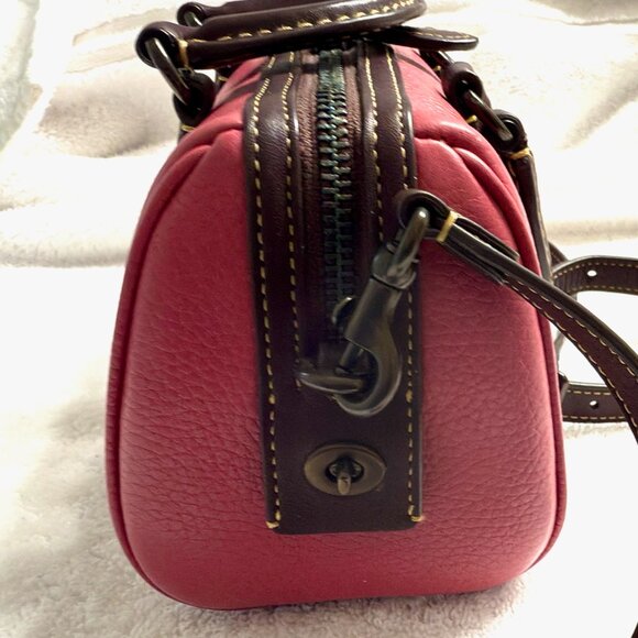 COACH Ruby 18 Satchel in colorblock Pewter/Rouge Multi. Authentic CA116 - Picture 4 of 9